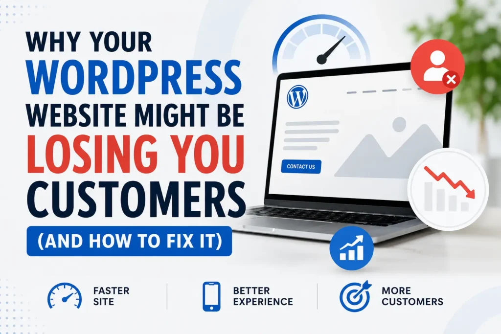 WordPress website losing customers