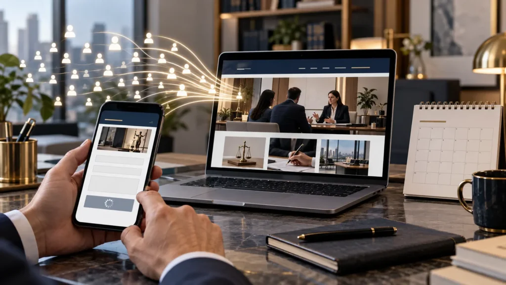 law firm website getting traffic but no consultations